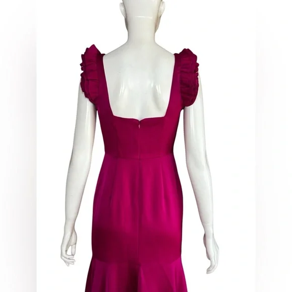 Aidan Mattox Fuchsia High Low Dress Size 0. G#2 - Picture 9 of 16